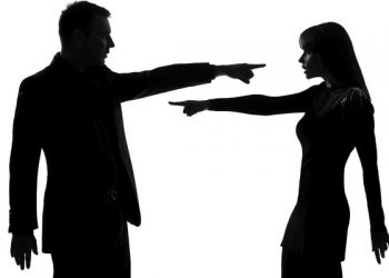one couple man and woman Criticism concept