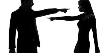 one couple man and woman Criticism concept