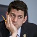House Ways and Means Committee Chairman Paul Ryan, R-Wisc., listens as Treasury Secretary Jack Lew defends President Barack Obama's new budget proposals, on Capitol Hill in Washington, Tuesday, Feb. 3, 2015. Rep. Ryan,  who agrees with Obama on extending the earned income tax credit to more workers without children, says he hopes that lawmakers and the administration could agree on ways to finance expanding the EITC. (AP Photo/J. Scott Applewhite)