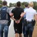 ###LEGAL LEGAL LEGAL### PICTURE BY NIC ELLIS  1 OCTOBER 2014
THE WEST AUSTRALIAN  FAIRFAX AND AUSTRALIAN
FINANCIAL REVIEW OUT
A man under arrest on the Brand Highway north of Muchea, after a police pursuit, when he abandoned the stolen vehicle he was driving.
