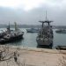 Russian ships block the Slavutych Ukrainian navy ship moored in Sevastopol bay on March 20, 2014. European leaders were on March 20 to debate biting economic sanctions against Russia for its annexation of Crimea as Ukraine tore up key ties with the Kremlin and drew up plans to evacuate its nationals from the rebel peninsula. AFP PHOTO/ VIKTOR DRACHEV        (Photo credit should read VIKTOR DRACHEV/AFP/Getty Images)