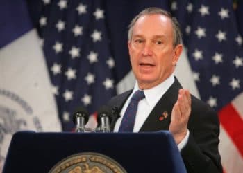 Description=New York City Mayor Michael Bloomberg delivers his budget address in the Blue Room at City Hall on January 27, 2005. REUTERS/Craig Warga/Pool