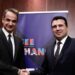 Ο Ζόραν Ζάεφ και ο Κυριάκος Μητσοτάκης
