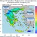 Χάρτης. Οι ελάχιστες θερμοκρασίες τις πρωινές ώρες της Δευτέρας 26/10, όπως καταγράφτηκαν από το δίκτυο αυτόματων