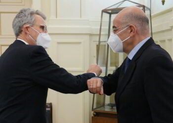 Νίκος Δένδιας και Τζέφρι Πάιατ