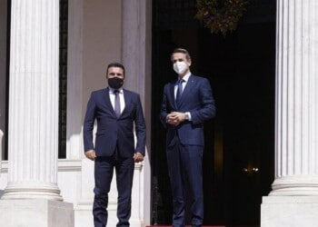Ζόραν Ζάεφ και Κυριάκος Μητσοτάκης