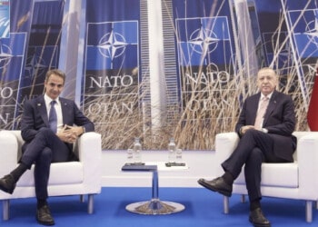 Ο Κυριάκος Μητσοτάκης και ο Ταγίπ Ερντογάν