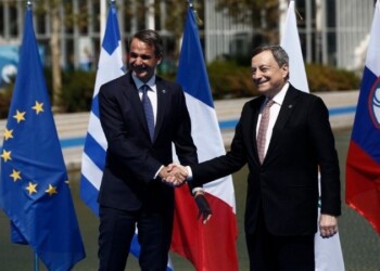 Μάριο Ντράγκι και Κυριάκος Μητσοτάκης