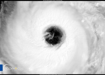 Copernicus: Το μάτι του τυφώνα “Mindulle”