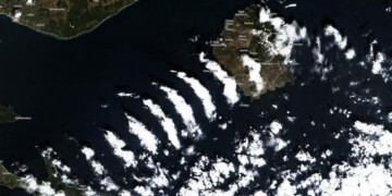 Ο
ευρωπαϊκός δορυφόρος Sentinel-2 πέρασε πάνω από το Βόρειο Αιγαίο το πρωί της Δευτέρας 21 Μαρτίου 2022