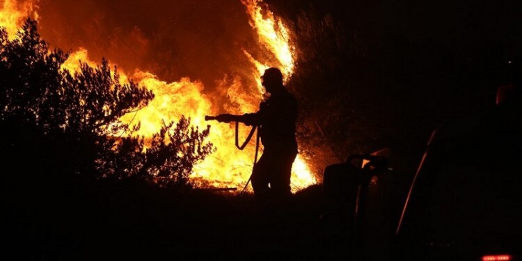 Αποπνικτική ατμόσφαιρα με μεγάλη έκταση περιμετρικά των μετώπων της πυρκαγιάς έχει δημιουργηθεί στον Έβρο, ενώ η φωτιά μαίνεται ανεξέλεγκτη