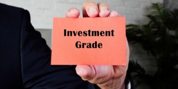 Business concept meaning Investment Grade with inscription on the page.