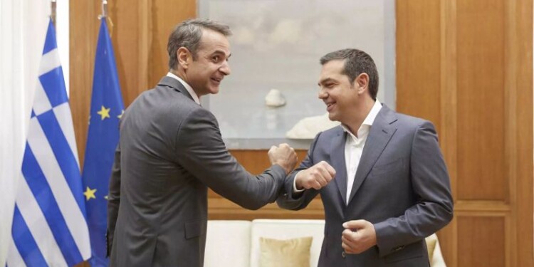 Αλέξης Τσίπρας και Κυριάκος Μητσοτάκης