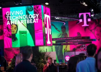 26.02.2023 Barcelona Mobile World Congress 2023 MWC 2023 Messestand Deutsche Telekom AG;