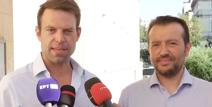 Ο Νίκος Παππάς και ο Στέφανος Κασσελάκης