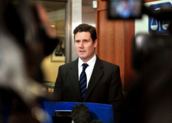 FILE - Keir Starmer, director of public prosecution, delivers a statement to the media on British lawmakers facing criminal charges relating to claims made on expenses, at the Crown Prosecution Service headquarters in central London, Friday, Feb. 5, 2010. Four British lawmakers will face criminal charges, and the prospect of jail, over Britain's expense claim scandal, Starmer said Friday. (AP Photo/John Stillwell, Pool, File)