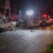 Israeli security and emergency personnel cordon off the site of an explosion in Tel Aviv on August 18, 2024. (Photo by Jack GUEZ / AFP)
