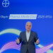 Stefan Oelrich, Member of the Board of Management and President Bayer Pharmaceuticals delivers his opening remarks during the Bayer Pharma Media Days in Berlin