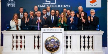 Safe Bulkers, Inc. (NYSE: SB) Rings The Closing Bell®

The New York Stock Exchange welcomes executives and guests of Safe Bulkers, Inc. (NYSE: SB), today, Friday, April 4, 2025, to celebrate the Cyprus Business Forum in New York highlighting Cyprus as an energy, shipping, business & investment hub. To honor the occasion, Mr. Polys Hajioannou, CEO, Chairman, & Director of Safe Bulkers, Inc., and His Excellence Nikos Christodoulides, President of the Republic of Cyprus, joined by Chris Taylor, Chief Development Officer, NYSE, rings The Closing Bell®. 

Photo Credit: NYSE