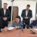 Από αριστερά: Louw Smith CEO Ελληνικός Χρυσός, Λίνα Μενδώνη Υπουργός Πολιτισμού, Χρήστος Μπαλάσκας Πρόεδρος Ελληνικός Χρυσός και πίσω τους από αριστερά Στέλιος Βαλιάνος Δήμαρχος Αριστοτέλη και Γιώργος Σκιαδαρέσης Αν. Προϊστάμενος Εφορείας Αρχαιοτήτων Χαλκιδικής και Αγίου Όρους