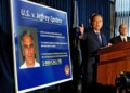 United States Attorney for the Southern District of New York Geoffrey Berman speaks during a news conference, in New York, Monday, July 8, 2019. Federal prosecutors announced sex trafficking and conspiracy charges against wealthy financier Jeffrey Epstein. Court documents unsealed Monday show Epstein is charged with creating and maintaining a network that allowed him to sexually exploit and abuse dozens of underage girls.(AP Photo/Richard Drew)